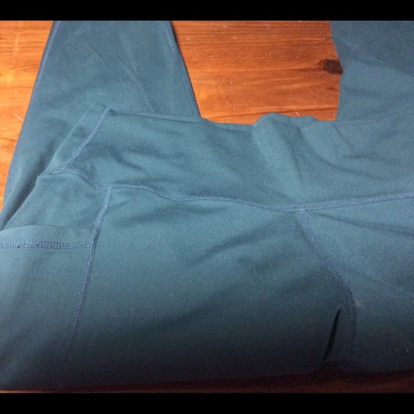 Spandex Green Riding Pants W Pockets Women’s L - Picture 3 of 6
